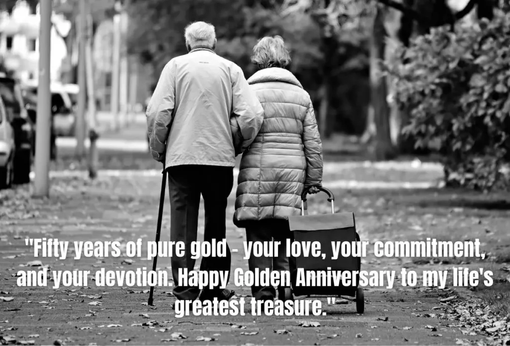 Golden Anniversary Quotes for 50th Anniversary Cards
