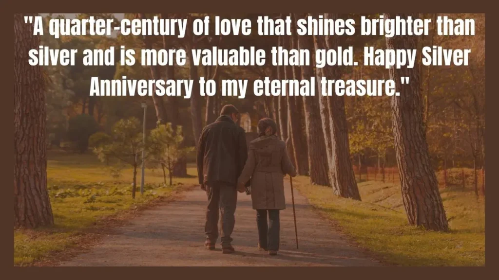 Silver Anniversary Card Quotes - 25th Anniversary Messages