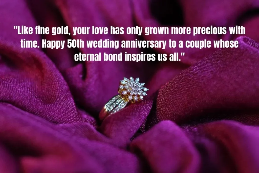 50th Wedding Anniversary Quotes The Golden Jubilee