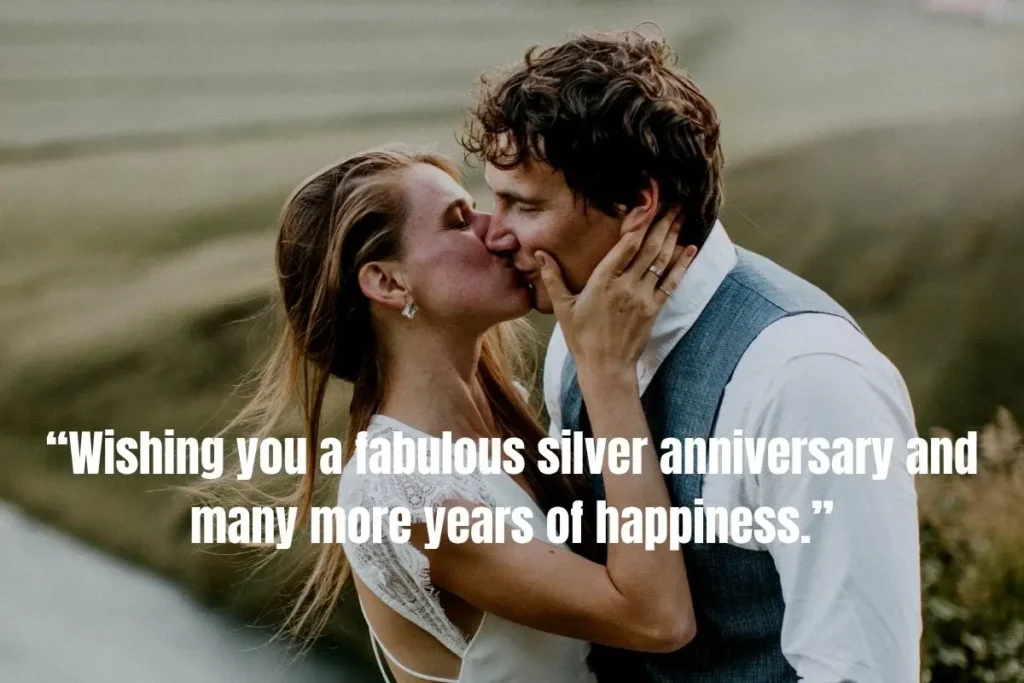 25th Wedding Anniversary Wishes for Friends