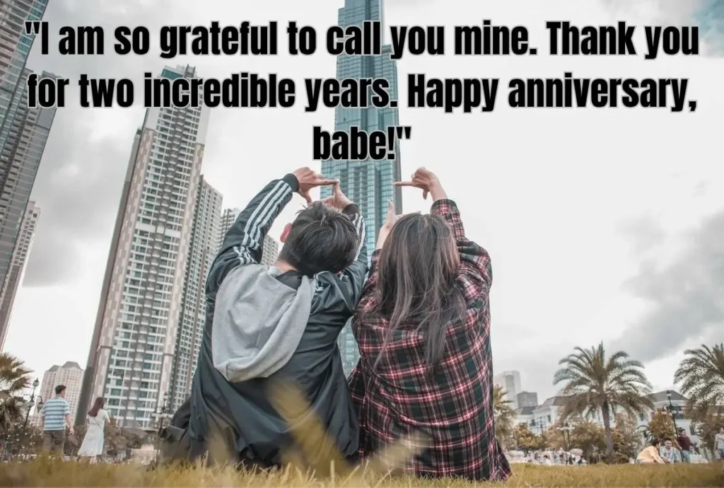Romantic 2-Year Anniversary Wishes for Boyfriend