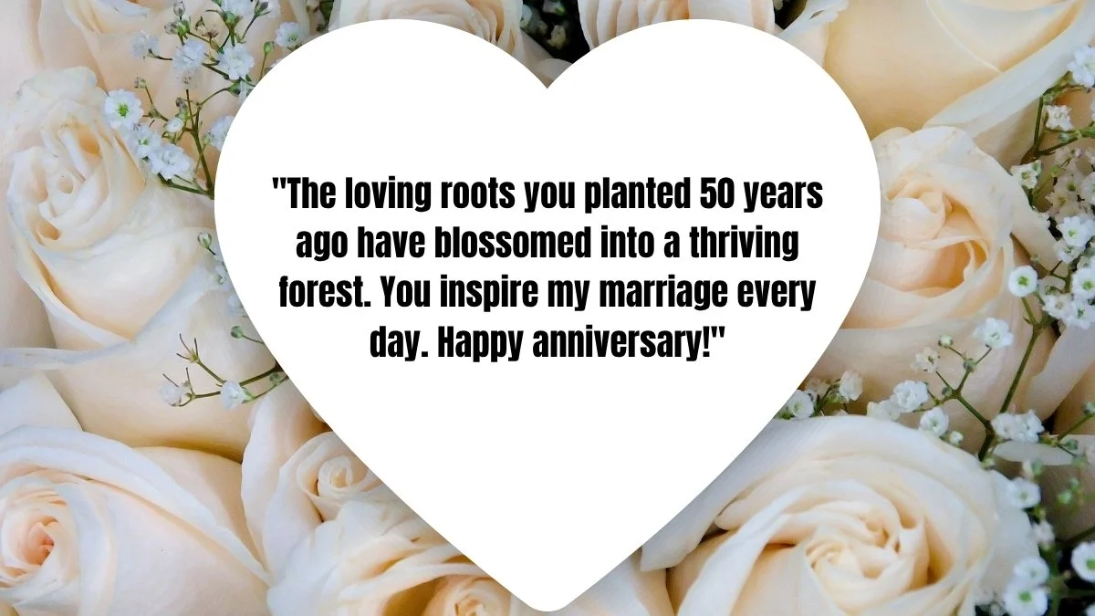 90+ Happy 50th Anniversary Wishes for Friends, Parents & Spouses