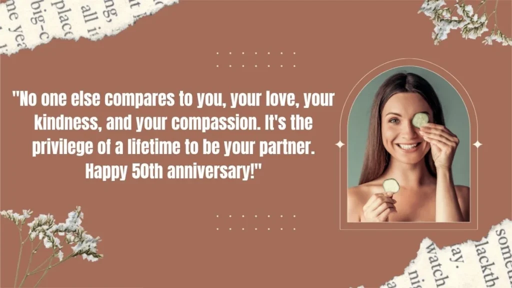 Romantic 50th Anniversary Wishes for Your Wife