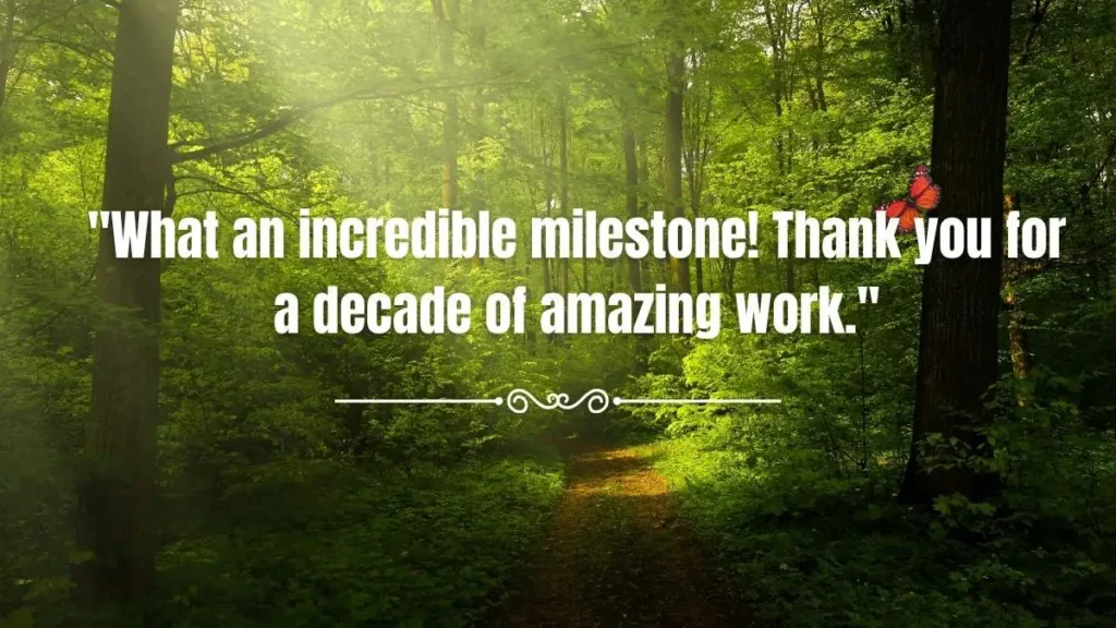 Best 10-Year Work Anniversary Wishes and Messages