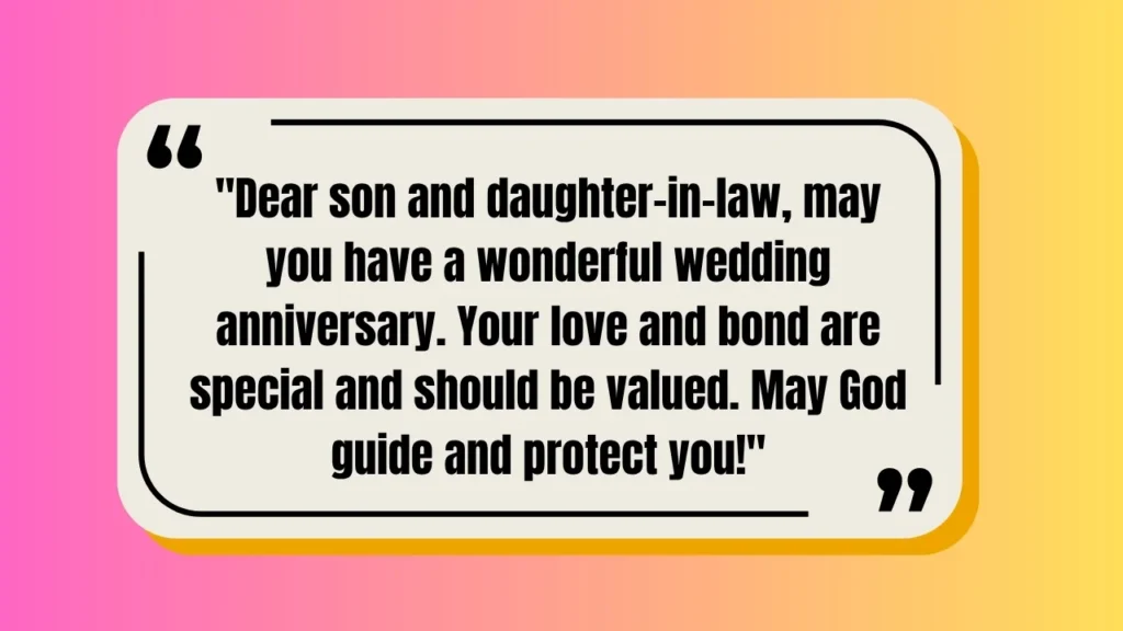 Bonus Anniversary Quotes For Son And Daughter-In-Law