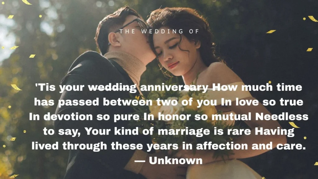 70+ Best Wedding Anniversary Poems For Parents