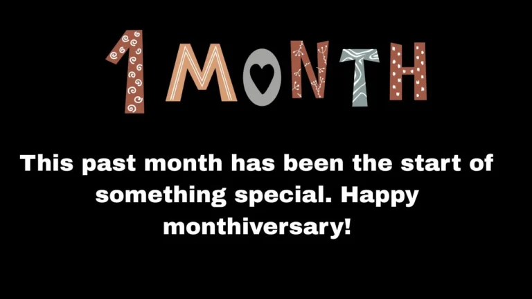 100+ Cute One Month Anniversary Messages for New Relationships