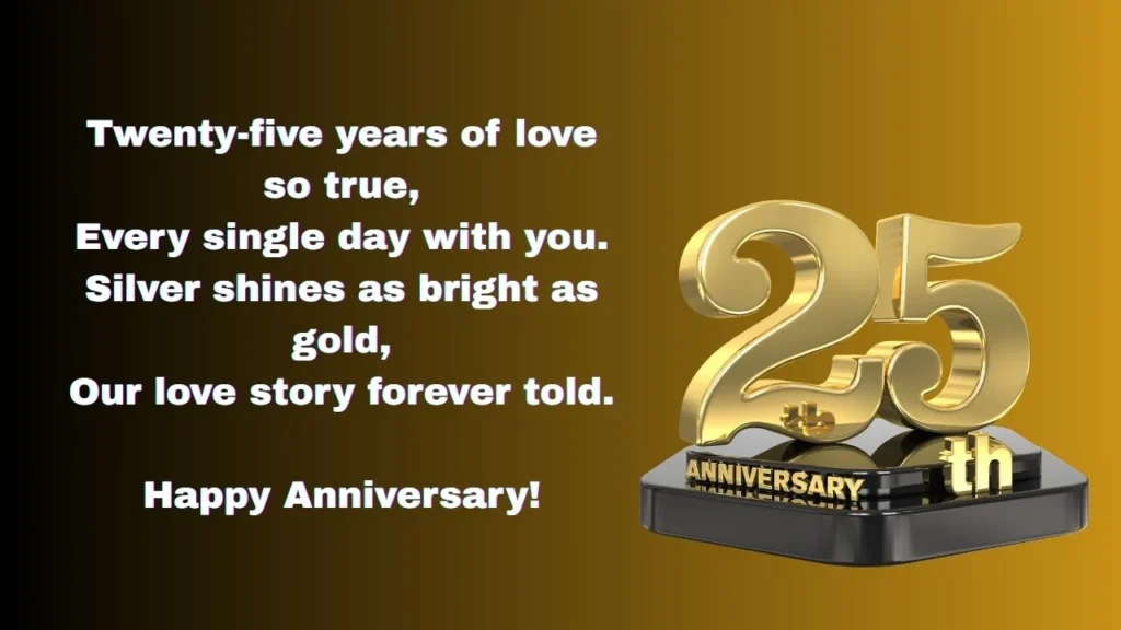 10+ Heartfelt 25th Anniversary Poems to Celebrate Your Silver Milestone