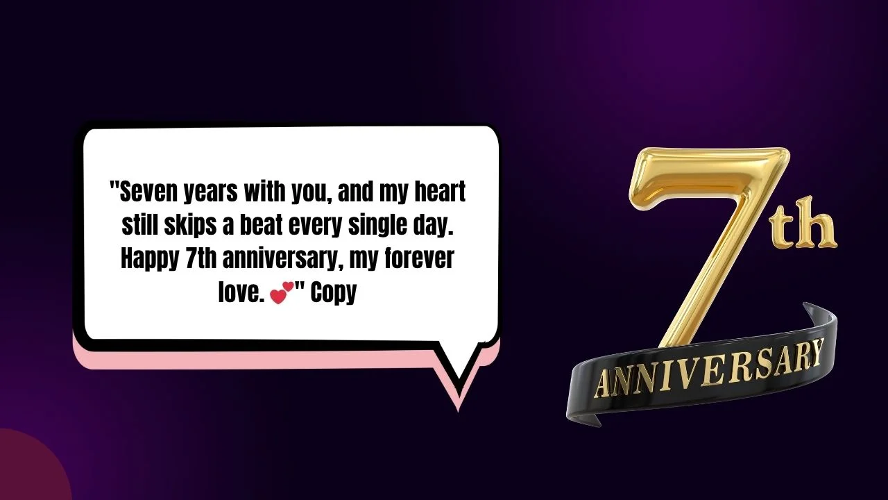 50+ 7th Anniversary Instagram Captions to Celebrate Lucky Love 2025