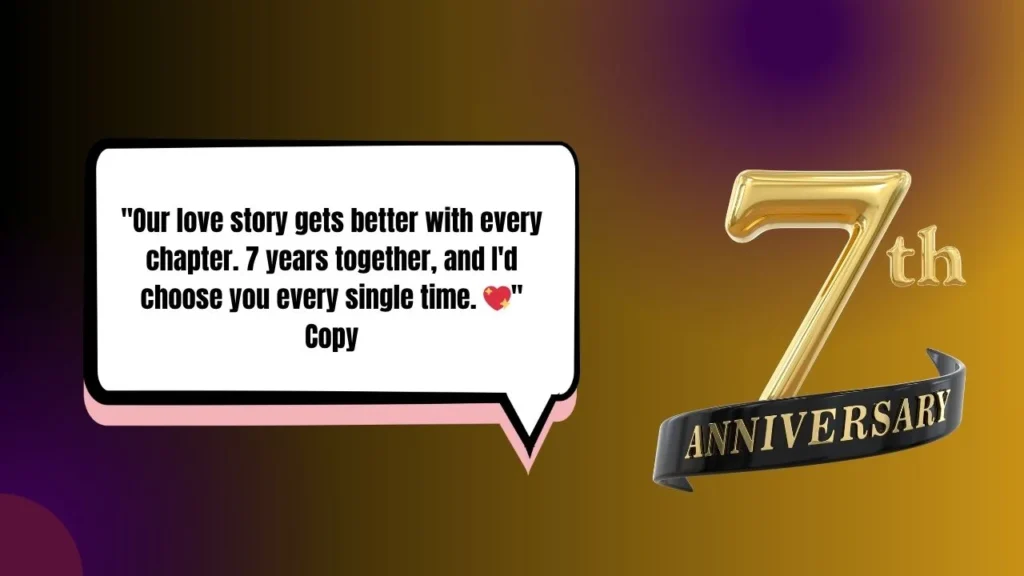 50+ 7th Anniversary Instagram Captions to Celebrate Lucky Love 2025