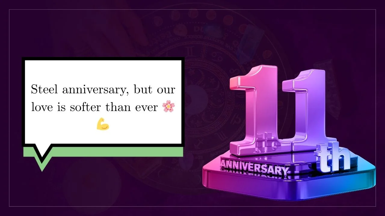 55+ 11th Anniversary Instagram Captions for Lifelong Love