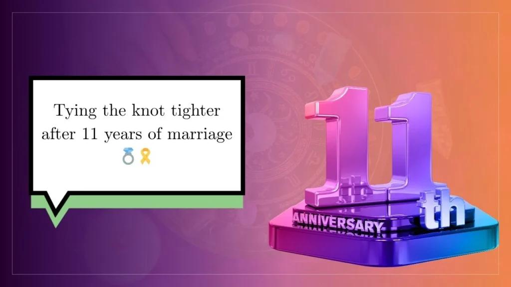 55+ 11th Anniversary Instagram Captions for Lifelong Love
