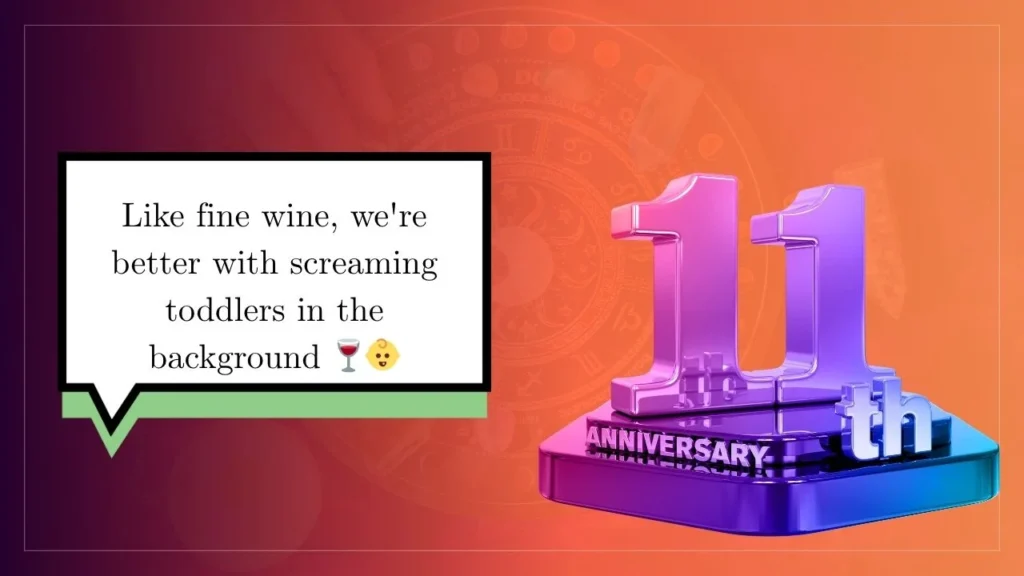 55+ 11th Anniversary Instagram Captions for Lifelong Love