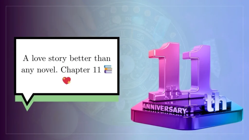 55+ 11th Anniversary Instagram Captions for Lifelong Love