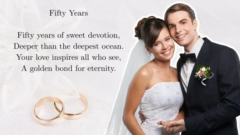 10+ 50th Wedding Anniversary Poems to Celebrate Golden Love
