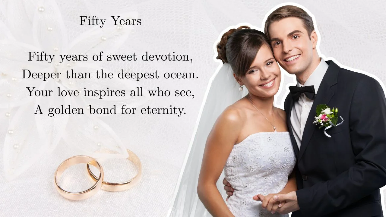 10+ 50th Wedding Anniversary Poems to Celebrate Golden Love