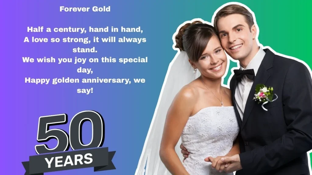 10+ 50th Wedding Anniversary Poems to Celebrate Golden Love