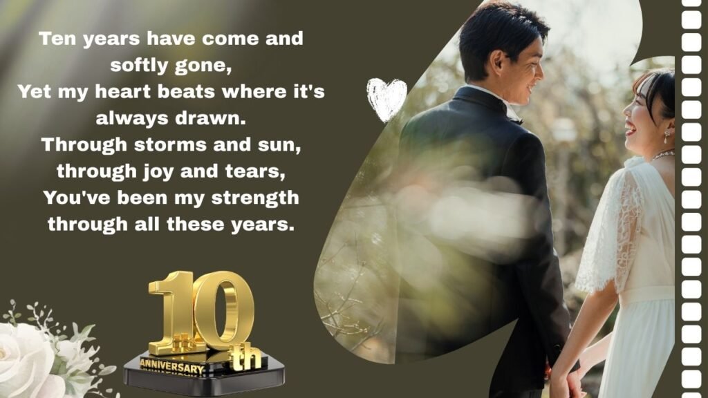 10-Year Anniversary Poems: Celebrating a Decade of Love and Togetherness