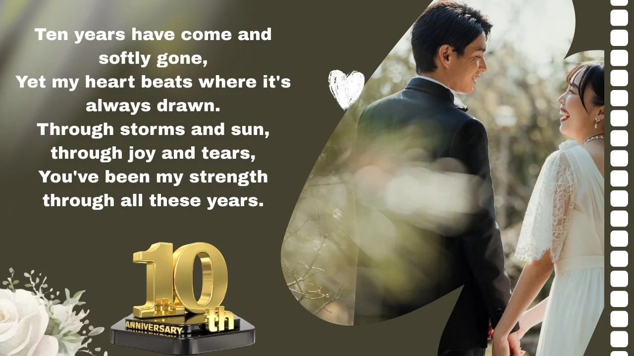 10-Year Anniversary Poems: Celebrating a Decade of Love and Togetherness