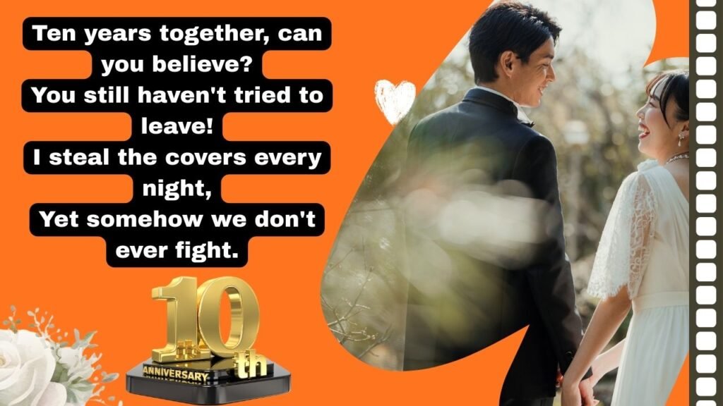 10-Year Anniversary Poems: Celebrating a Decade of Love and Togetherness
