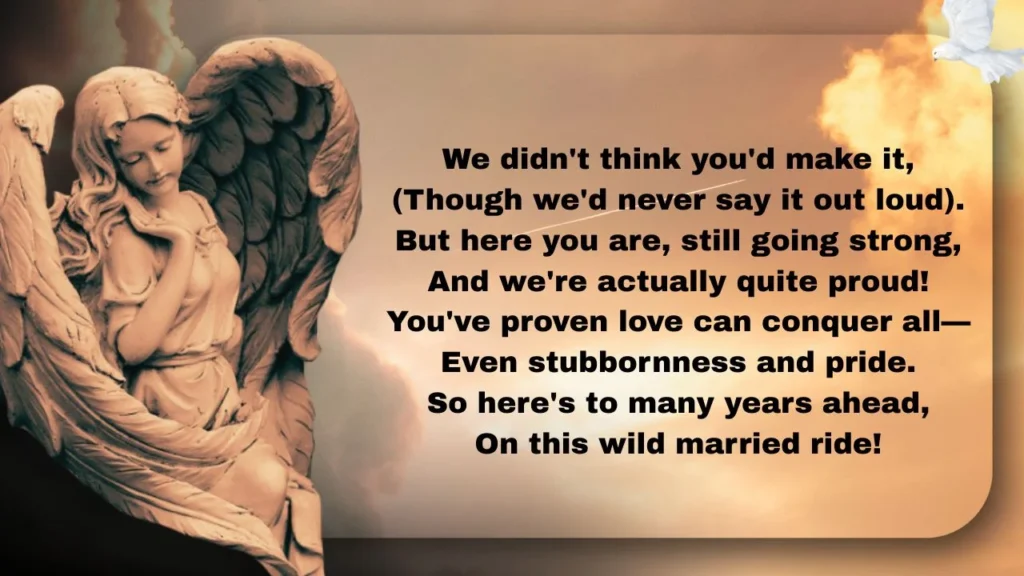 12 Funny Anniversary Poems That'll Make Your Partner Laugh (And Maybe Roll Their Eyes)