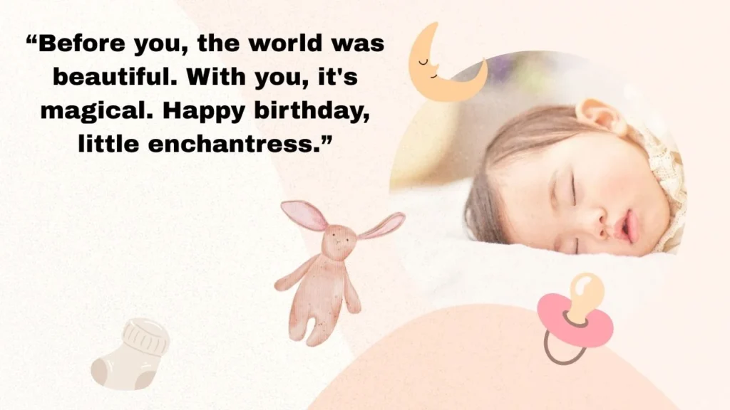 Adorable 1st Birthday Quotes for Baby Girls