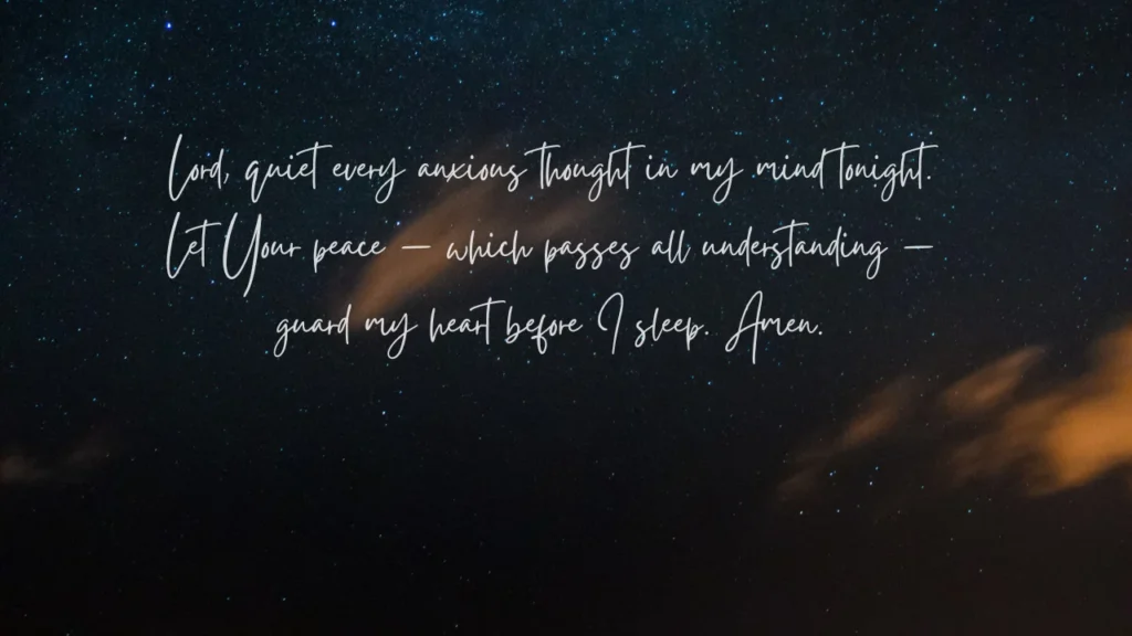 Good Night Blessings for Special Situations