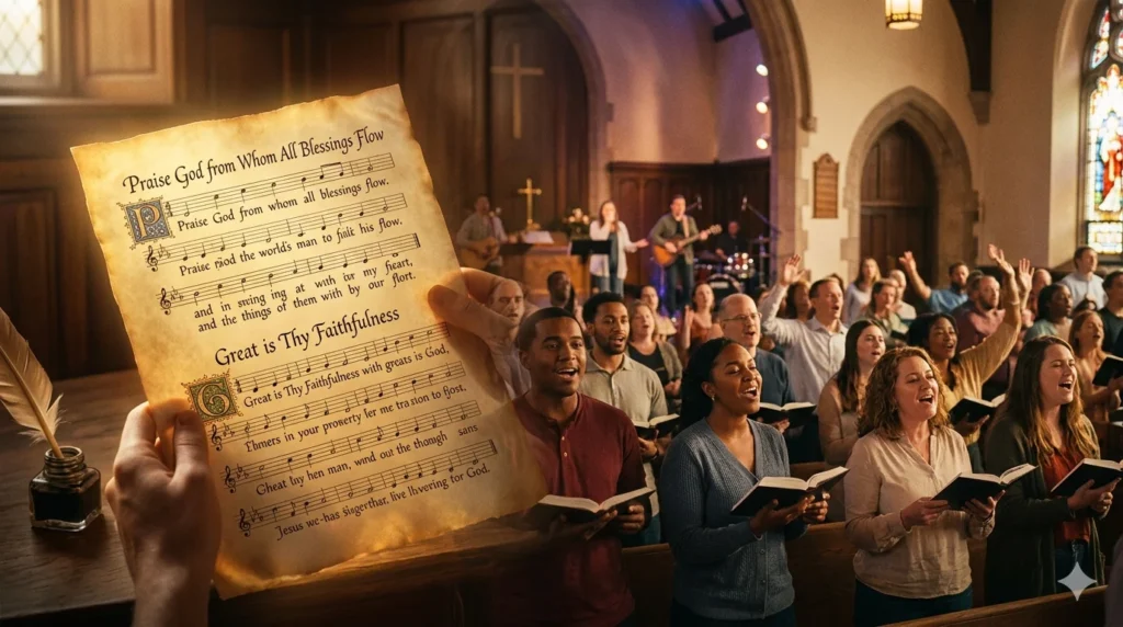 Praise God from Whom All Blessings Flow Lyrics —