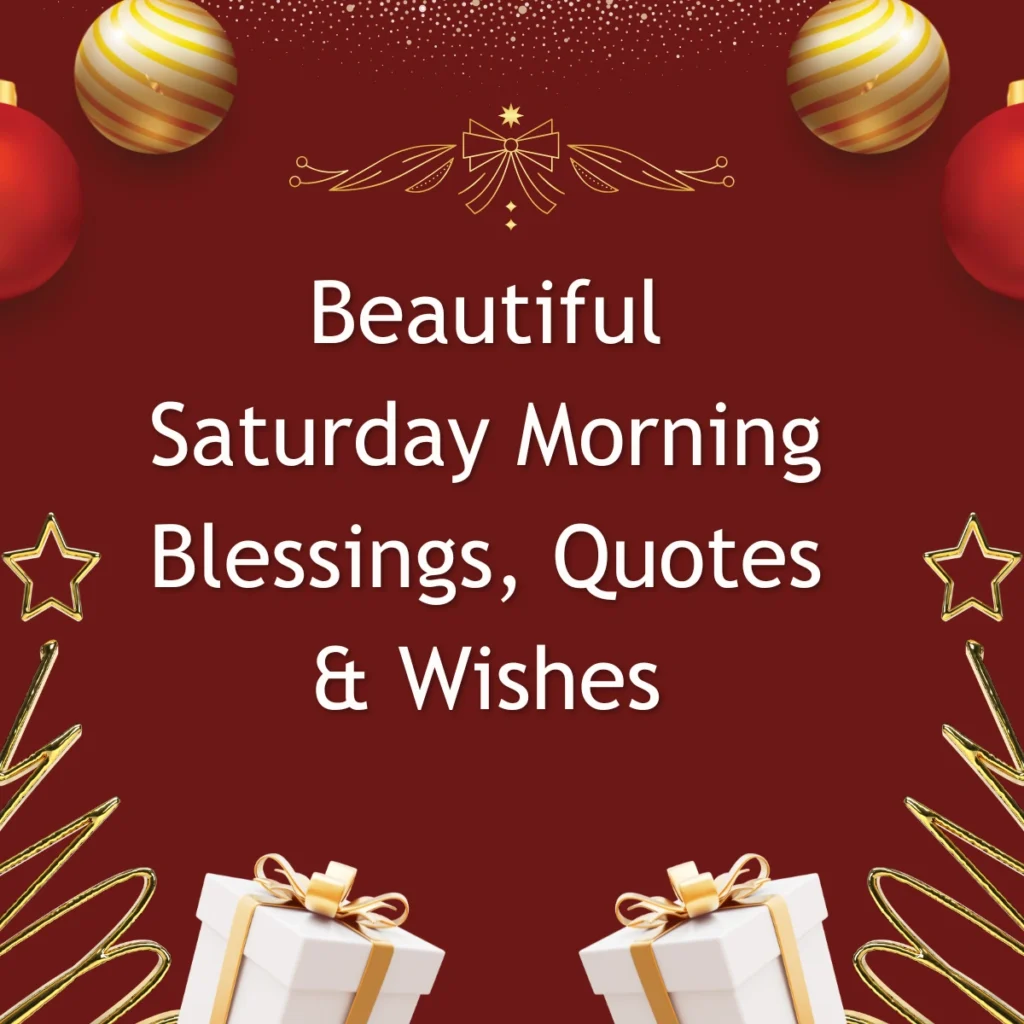 Saturday Morning Blessings